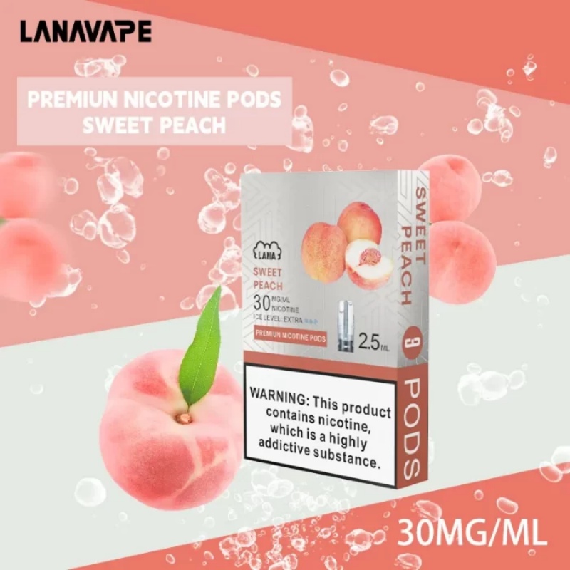 LANA煙彈 【水蜜桃味】 通用一代主機